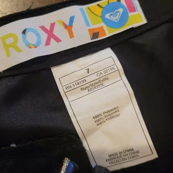 Roxy Womens Black Board Shorts Size 7 - Picture 4 of 4